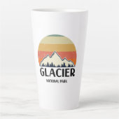 Nationaal Park Glacier Latte Mok (Voorkant)