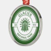 Nationaal park Glacier Metalen Ornament (Links)