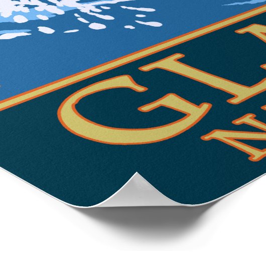 Nationaal park Glacier, MontanaFly Fisherman # Poster (Hoek)