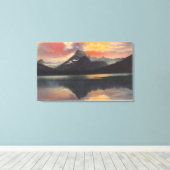 Nationaal park Glacier, MT Canvas Afdruk (Insitu (Houten vloer))