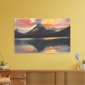 Nationaal park Glacier, MT Canvas Afdruk (Insitu (Woonkamer))