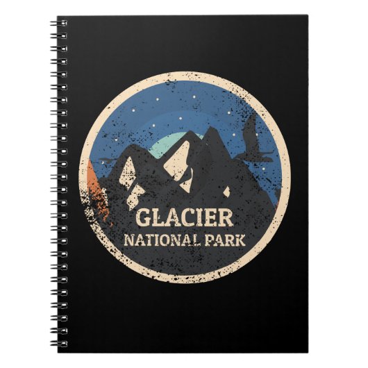 Nationaal park Glacier Notitieboek (Voorkant)