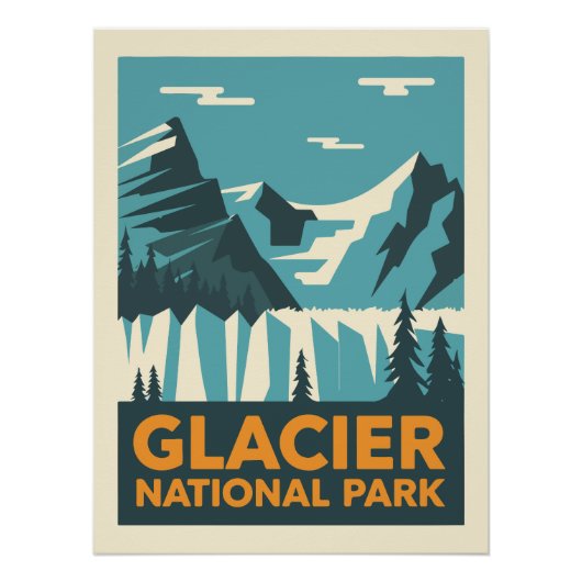 Nationaal Park Glacier Perfect Poster (Voorkant)