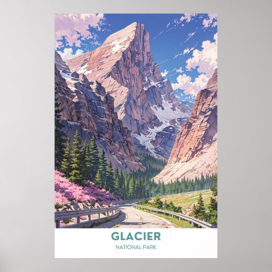 Nationaal park Glacier Poster (Voorkant)