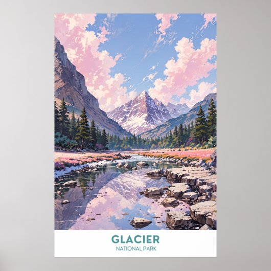 Nationaal park Glacier Poster (Voorkant)