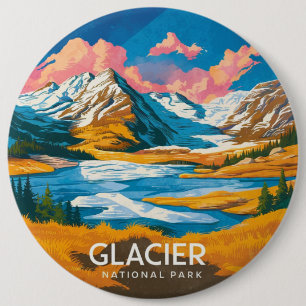 Nationaal park Glacier Ronde Button 6,0 Cm