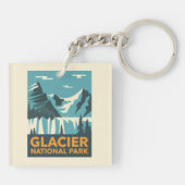 Nationaal Park Glacier Sleutelhanger (Achterkant)