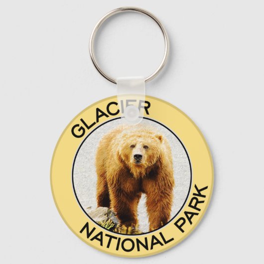 Nationaal park Glacier Sleutelhanger (Voorkant)