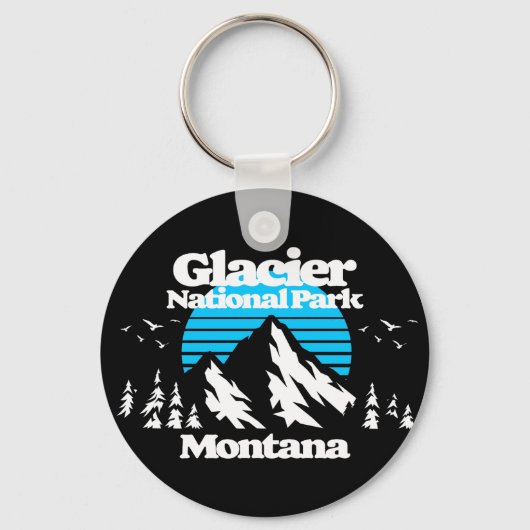 Nationaal park Glacier Sleutelhanger (Voorkant)