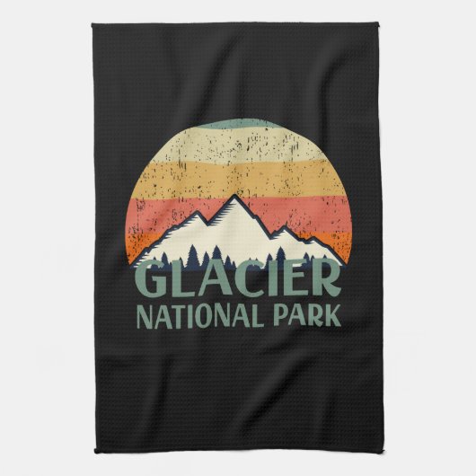 Nationaal Park Glacier Theedoek (Verticaal)