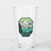 Nationaal park Goode Mountain Retro North Cascades Glas (Voorkant)