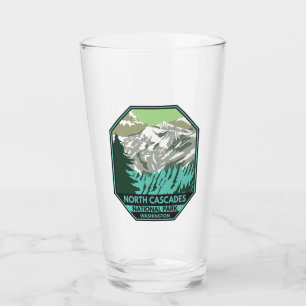 Nationaal park Goode Mountain Retro North Cascades Glas