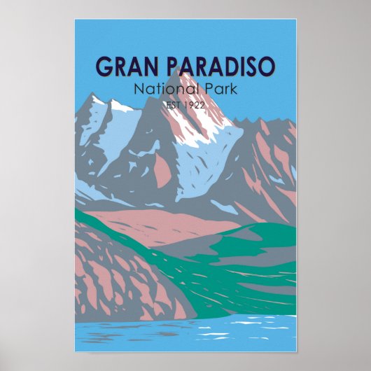 Nationaal park Gran Paradiso Italië Poster (Voorkant)