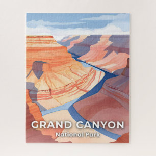 Nationaal Park Grand Canyon Aquarel Reis Legpuzzel