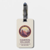 Nationaal park Grand Canyon Bagagelabel (Achterkant verticaal)
