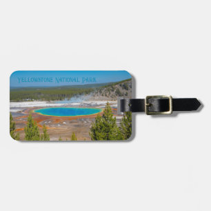 Nationaal park Grand Prismatic Spring Yellowstone Bagagelabel