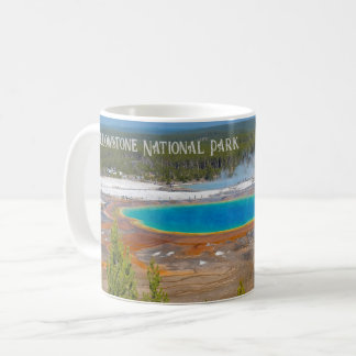 Nationaal park Grand Prismatic Spring Yellowstone Koffiemok