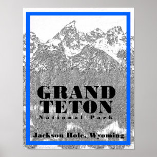 Nationaal park Grand Teton - 11 x 14 Poster