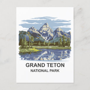 Nationaal park Grand Teton Briefkaart