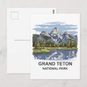 Nationaal park Grand Teton Briefkaart (Voorkant / Achterkant)