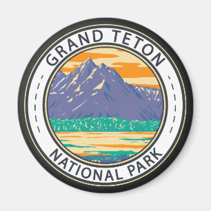 Nationaal park Grand Teton in lenteschandje Magneet