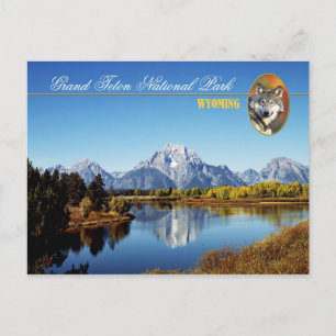 Nationaal park Grand Teton in Wyoming Briefkaart