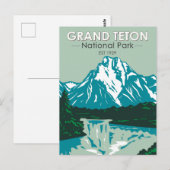 Nationaal park Grand Teton Jackson Hole Valley Briefkaart (Voorkant / Achterkant)