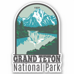 Nationaal park Grand Teton Jackson Hole Valley Sticker
