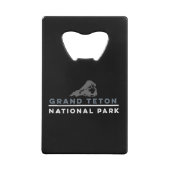 Nationaal park Grand Teton Kredietkaart Flessenopener (Achterkant)