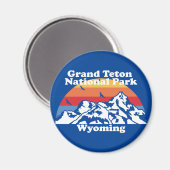 Nationaal park  Grand Teton Magneet (Voorkant / Achterkant)