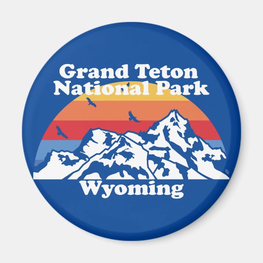 Nationaal park  Grand Teton Magneet (Voorkant)
