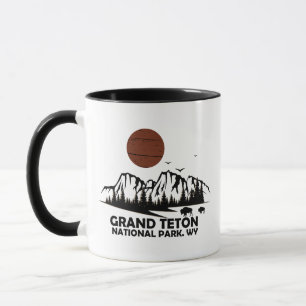 Nationaal park Grand Teton Mountains in Wyoming Mok