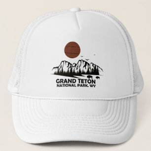 Nationaal park Grand Teton Mountains in Wyoming Trucker Pet