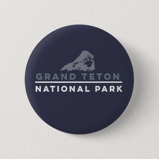 Nationaal park Grand Teton Ronde Button 5,7 Cm (Voorkant)