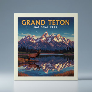 Nationaal park Grand Teton Tegeltje