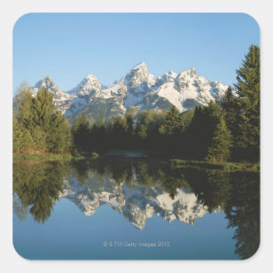 Nationaal park Grand Teton, Teton Range, Wyoming Vierkante Sticker