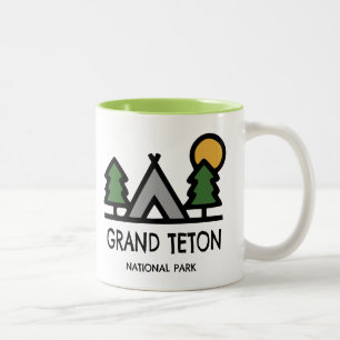 Nationaal park Grand Teton Tweekleurige Koffiemok