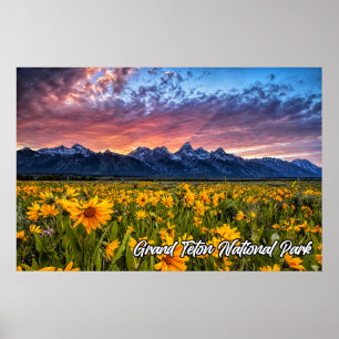 Nationaal park Grand Teton Wyoming Poster