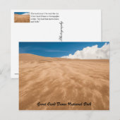 Nationaal park Great Sand Dunes Briefkaart (Voorkant / Achterkant)