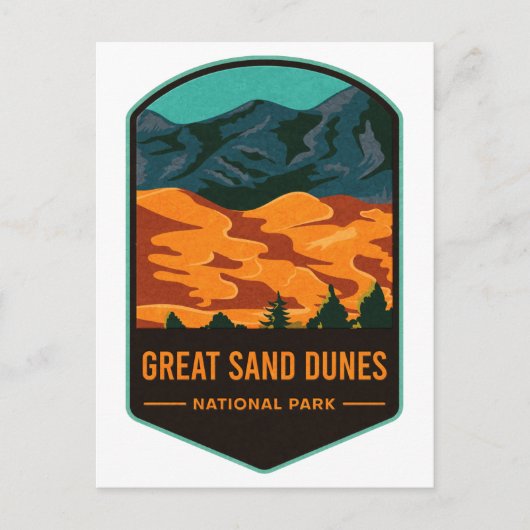 Nationaal park Great Sand Dunes Briefkaart (Voorkant)