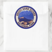 Nationaal park Great Sand Dunes Ronde Sticker (Tas)