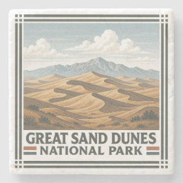 Nationaal park Great Sand Dunes Stenen Onderzetter