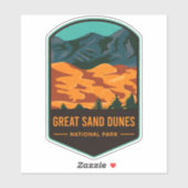 Nationaal park Great Sand Dunes Sticker (Vel)