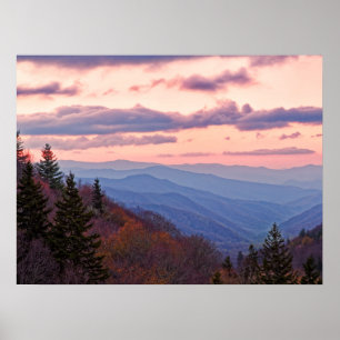 Nationaal park Great Smoky Mountain Poster