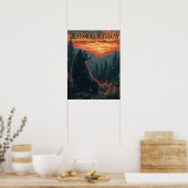 Nationaal park  Great Smoky Mountains Poster (Keuken)