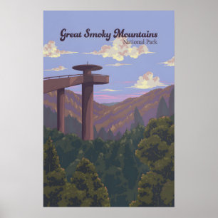 Nationaal park Great Smoky Mountains Reisposter Poster