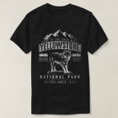 Nationaal park Grijze Wolf Yellowstone T-shirt (Design voorkant)