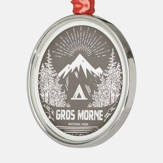 Nationaal park Gros Morne Metalen Ornament (Links)