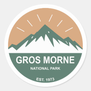 Nationaal park Gros Morne Ronde Sticker