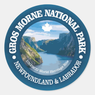 Nationaal park Gros Morne Ronde Sticker